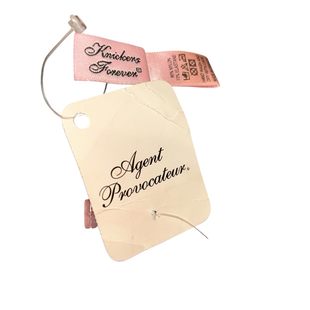 Agent Provocateur Black and Cream Lace garter Belt NEW NWT M - Picture 6 of 7